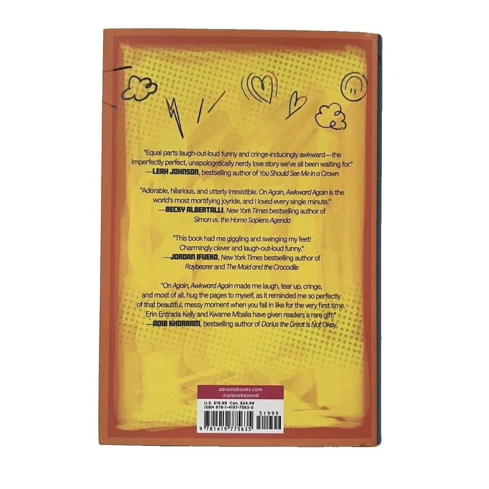 On Again Awkward Again Book by Entrada & Mbalia Teen Love Relationships Read